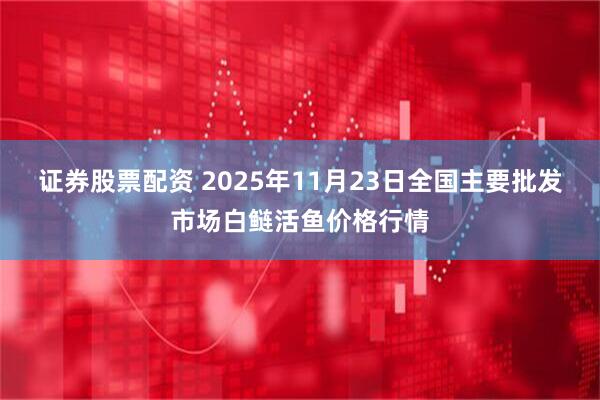 证券股票配资 2025年11月23日全国主要批发市场白鲢活鱼价格行情
